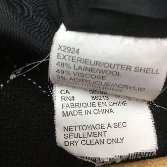 TRISTAN wool blend plaid collegiate pleated skirt black blue floral in small - Picture 10 of 15